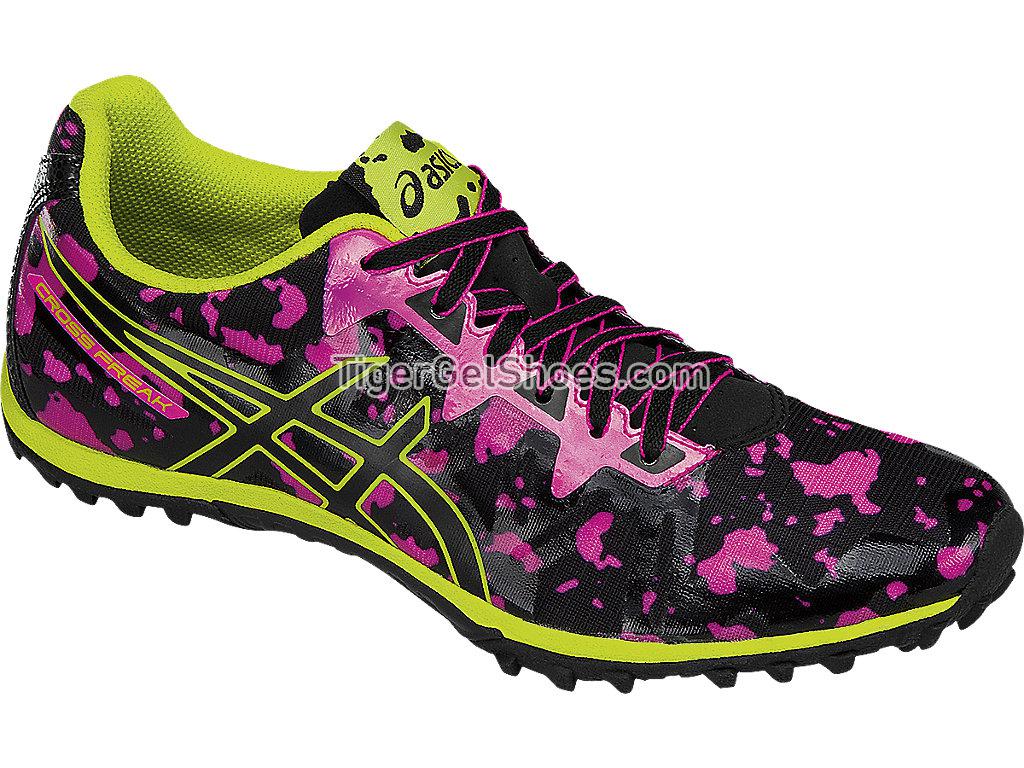 Asics Cross Freak 2 Hot Pink/Black/Neon Lime G558Y-2090 Womens Track and Field Shoes