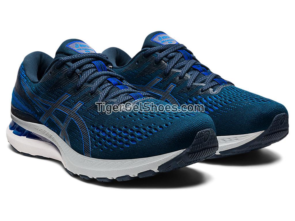 Asics GEL-KAYANO 28  (2E) French Blue/Electric Blue 1011B188-400 Mens Running Shoes
