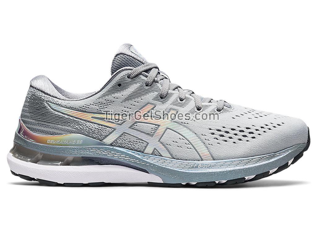 Asics GEL-KAYANO 28 PLATINUM Piedmont Grey/White 1011B291-020 Mens Running Shoes
