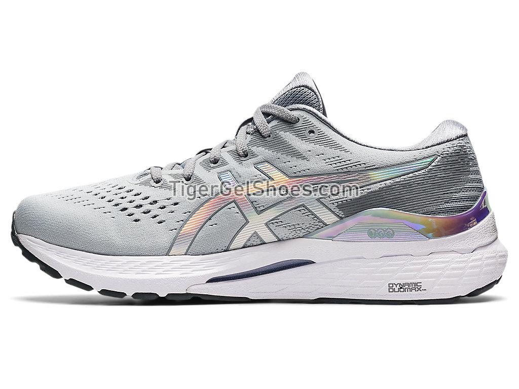 Asics GEL-KAYANO 28 PLATINUM Piedmont Grey/White 1011B291-020 Mens Running Shoes