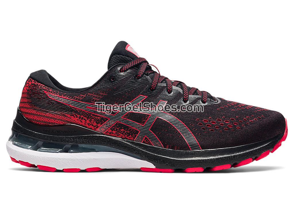 Asics GEL-KAYANO 28 Black/Electric Red 1011B189-002 Mens Running Shoes