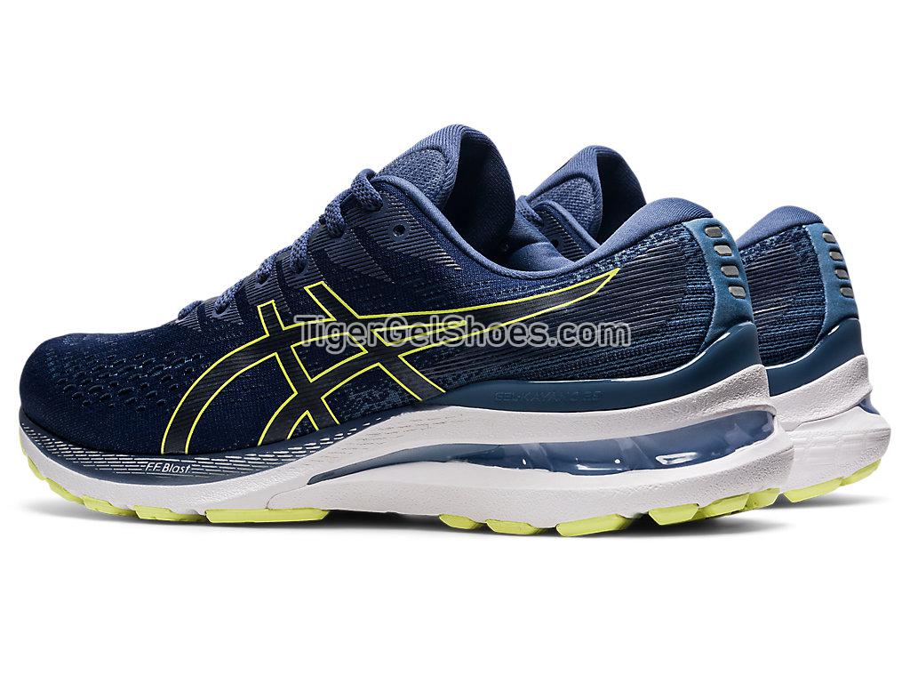 Asics GEL-KAYANO 28 Thunder Blue/Glow Yellow 1011B189-401 Mens Running Shoes