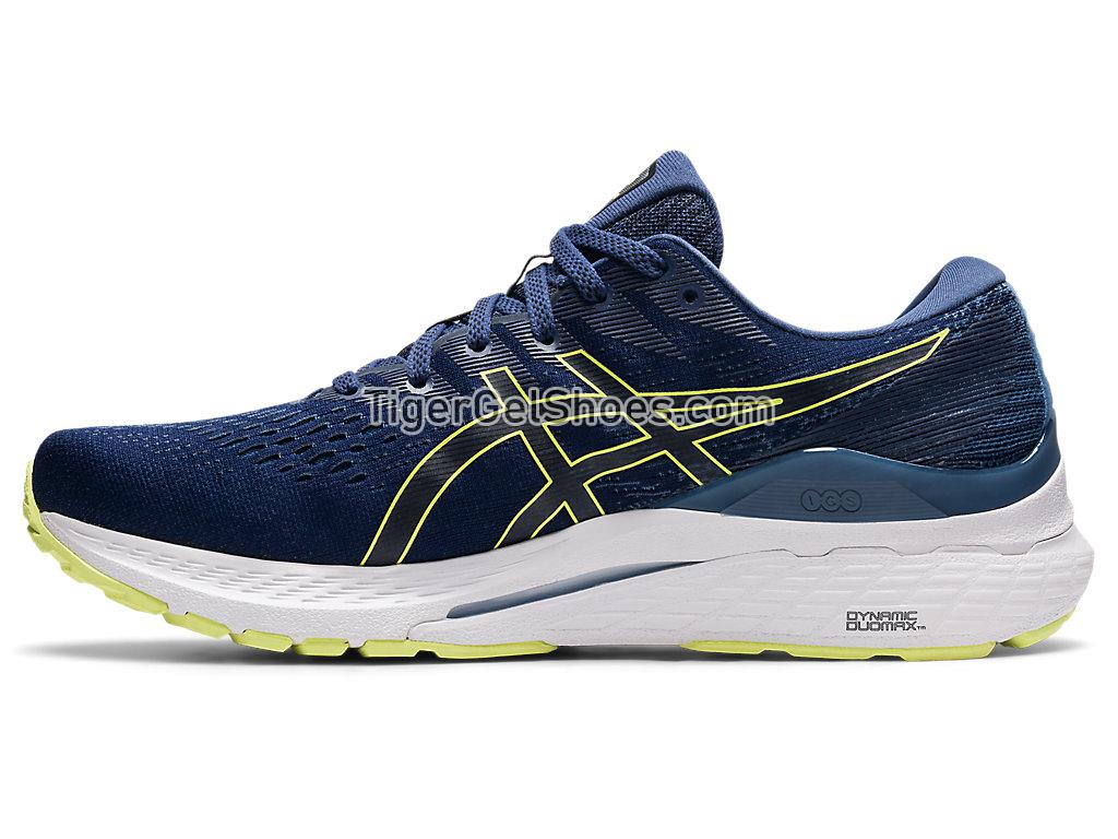 Asics GEL-KAYANO 28 Thunder Blue/Glow Yellow 1011B189-401 Mens Running Shoes