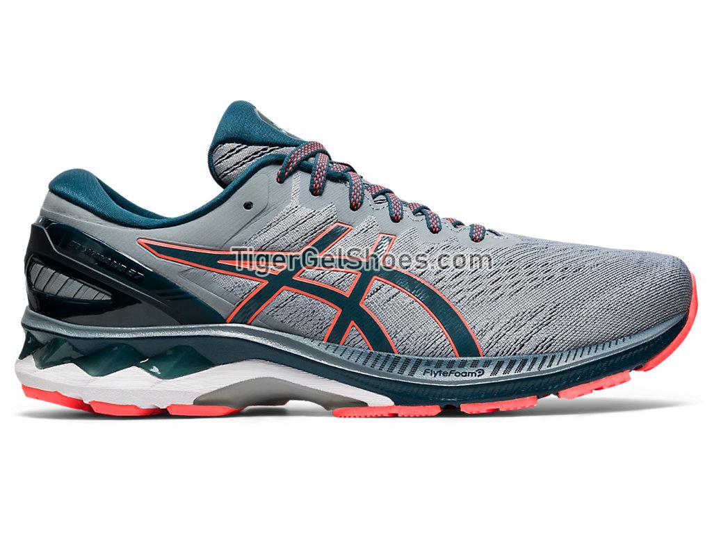 Asics GEL-KAYANO 27 (2E) Sheet Rock/Magnetic B Lue 1011A835-021 Mens Running Shoes