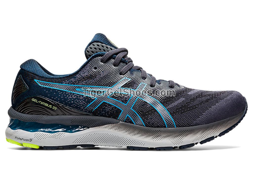 Asics GEL-NIMBUS 23 Carrier Grey/Digital Aqua 1011B004-020 Mens Running Shoes