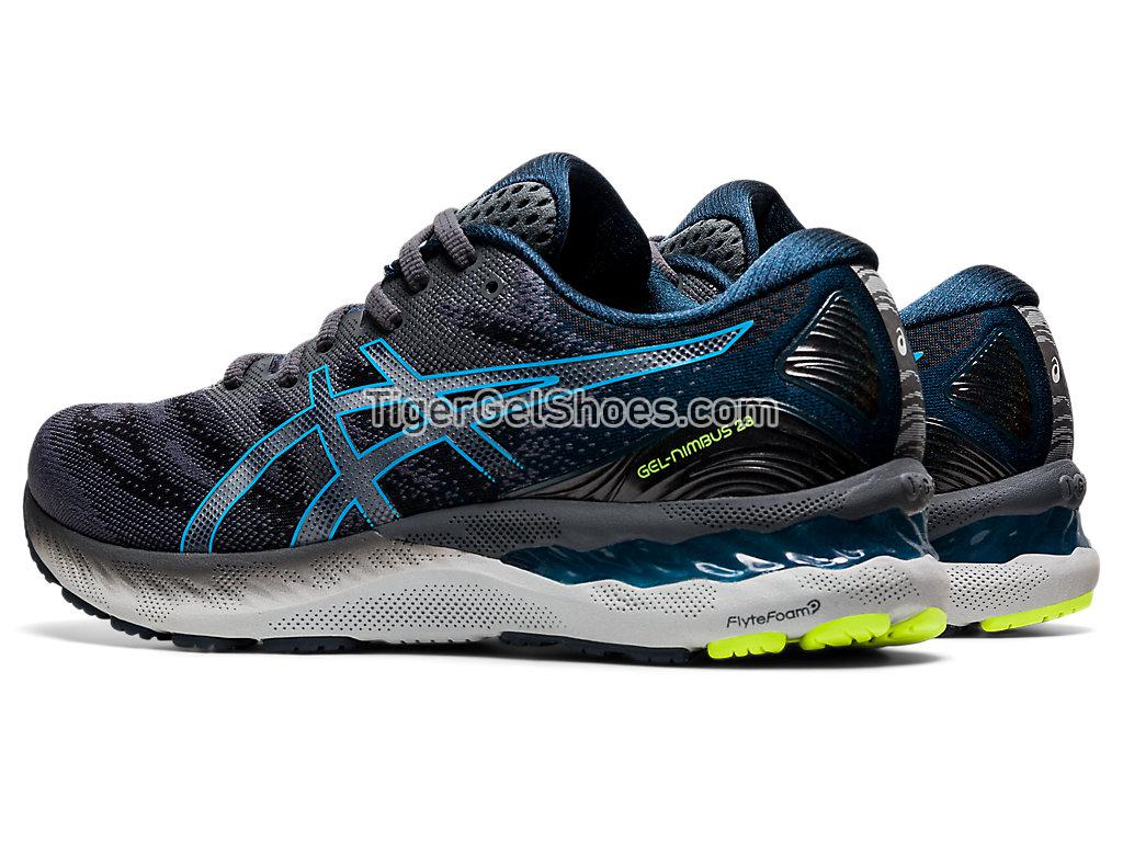 Asics GEL-NIMBUS 23 Carrier Grey/Digital Aqua 1011B004-020 Mens Running Shoes