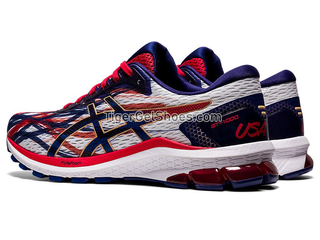 Asics GT-1000 9 White/Dive Blue 1011B108-100 Mens Running Shoes