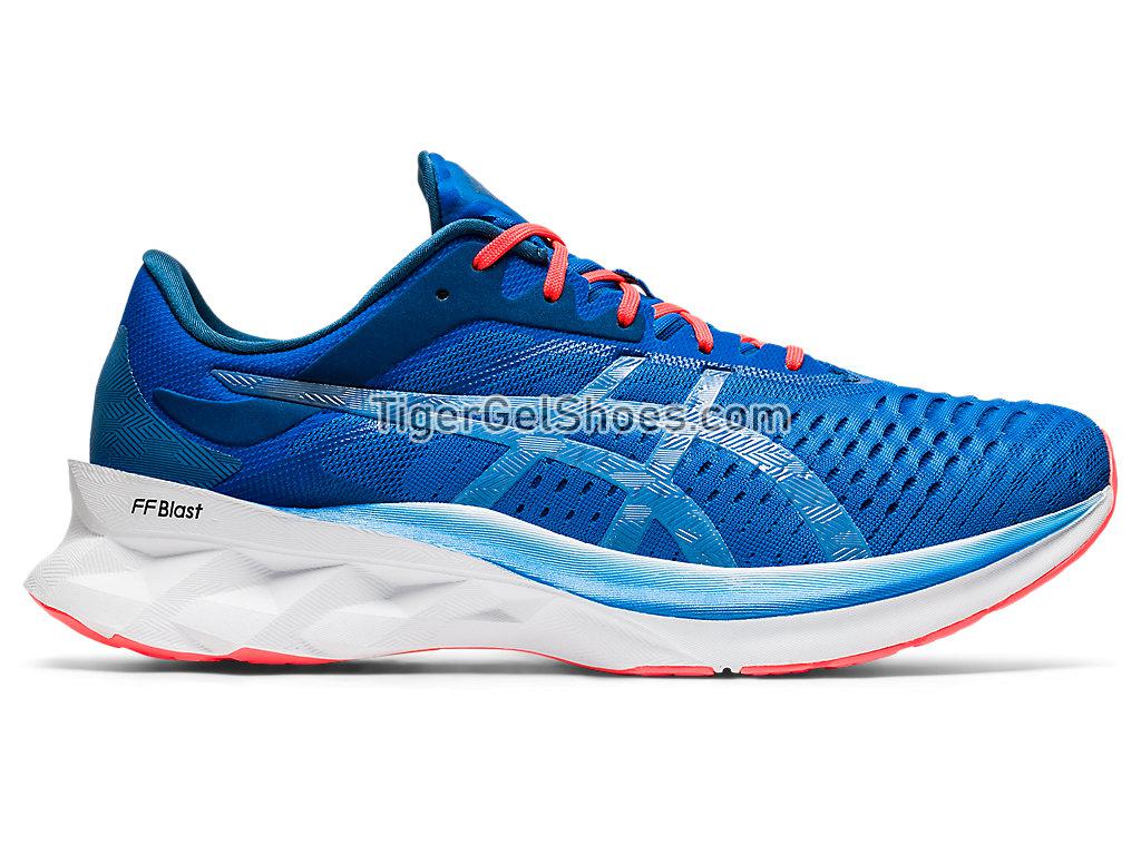 Asics NOVABLAST Tuna Blue/Black 1011A681-400 Mens Running Shoes