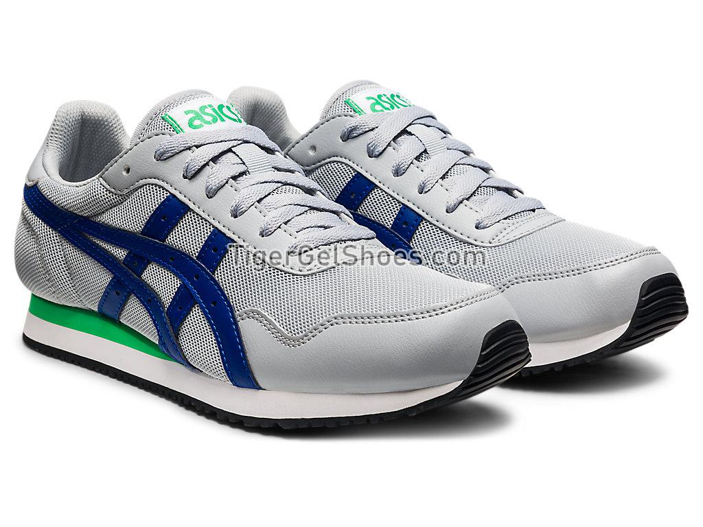 Asics TIGER RUNNER Piedmont Grey/Monaco Blue 1201A267-020 GEL Mens Womens Shoes