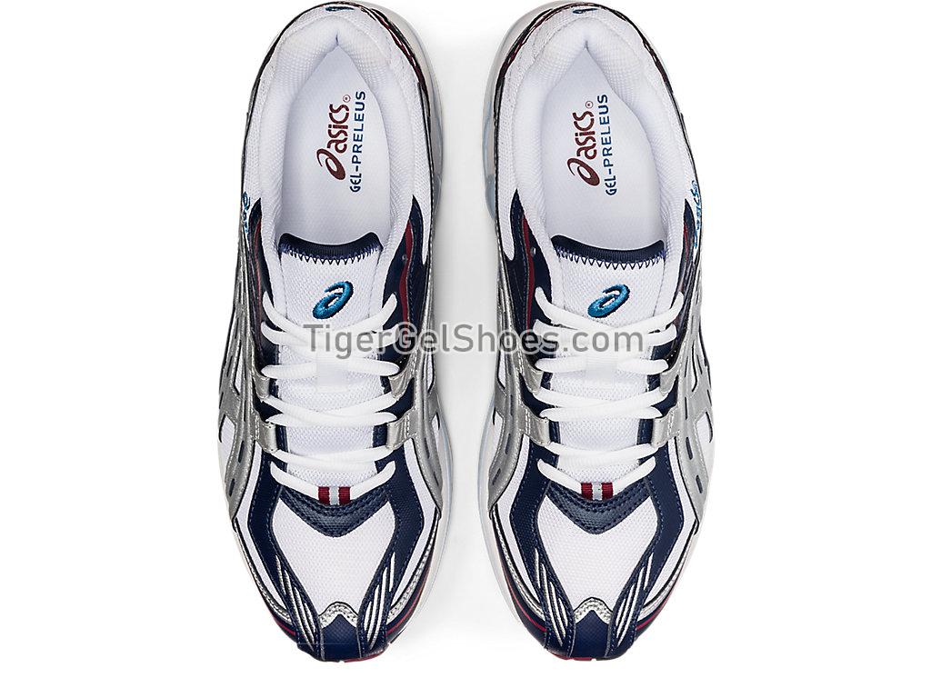 Asics GEL-PRELEUS White/Pure Silver 1201A084-102 GEL Mens Womens Shoes