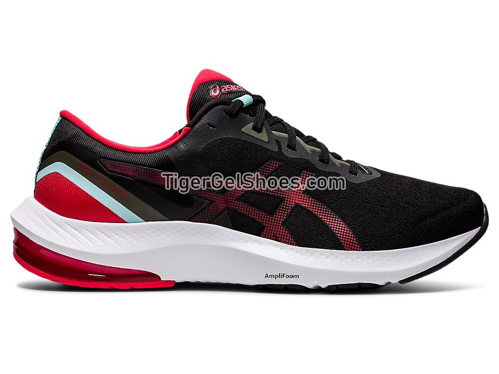 Asics GEL-PULSE 13 Black/Electric Red 1011B175-001 Mens Running Shoes
