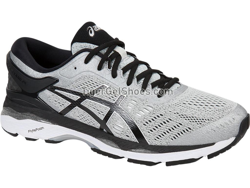 Asics GEL-Kayano 24 Silver/Black/Mid Grey T749N-9390 Mens Running Shoes