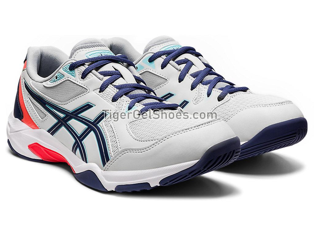 Asics GEL-ROCKET 10 Glacier Grey/Sunrise Red 1071A054-960 Mens Volleyball Shoes