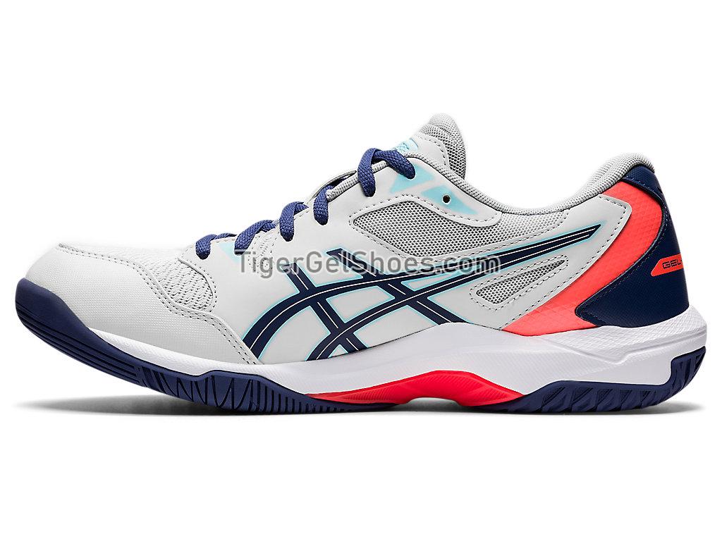 Asics GEL-ROCKET 10 Glacier Grey/Sunrise Red 1071A054-960 Mens Volleyball Shoes