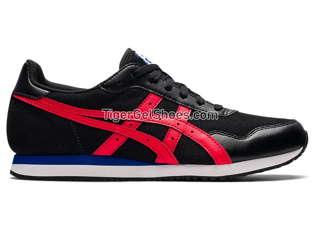 Asics TIGER RUNNER Black/Electric Red 1201A267-001 GEL Mens Womens Shoes
