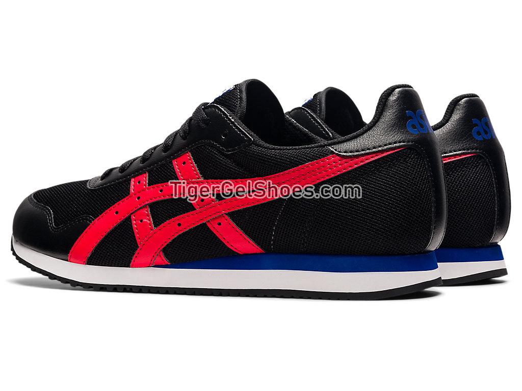 Asics TIGER RUNNER Black/Electric Red 1201A267-001 GEL Mens Womens Shoes