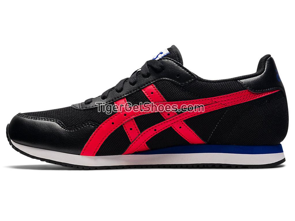 Asics TIGER RUNNER Black/Electric Red 1201A267-001 GEL Mens Womens Shoes