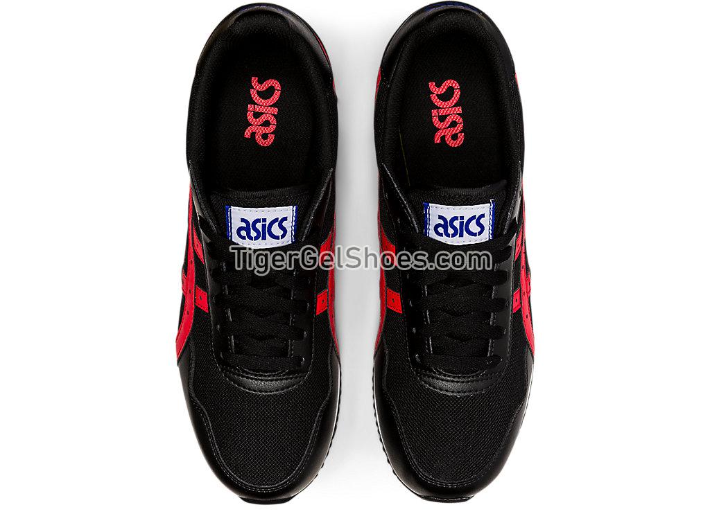 Asics TIGER RUNNER Black/Electric Red 1201A267-001 GEL Mens Womens Shoes