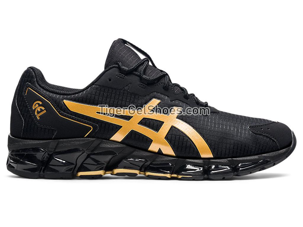 Asics GEL-QUANTUM 360 6 Black/Pure Gold 1201A465-001 GEL Mens Womens Shoes