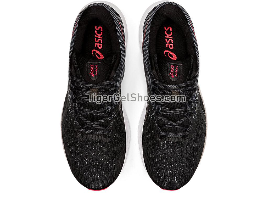 Asics EVORIDE 2 Black/Electric Red 1011B017-003 Mens Running Shoes