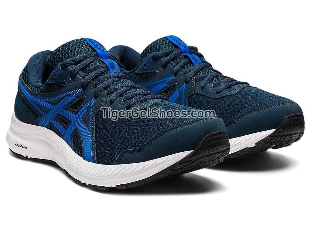 Asics GEL-CONTEND 7 French Blue/Electric Blue 1011B040-404 Mens Running Shoes