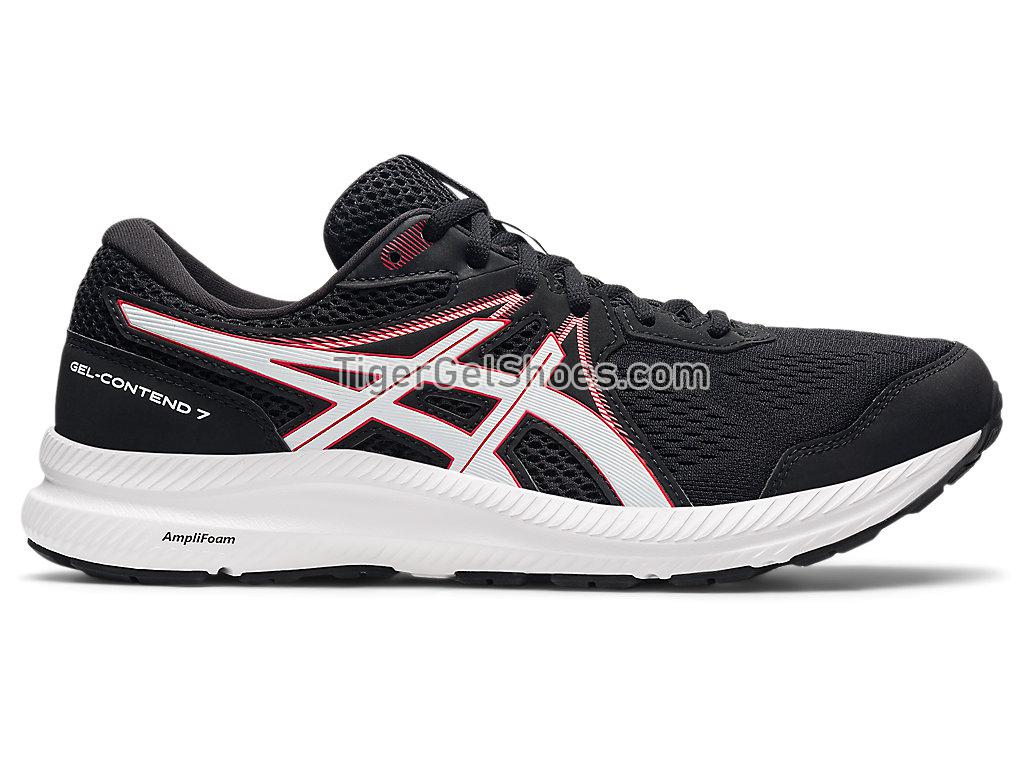 Asics GEL-CONTEND 7 Black/Electric Red 1011B040-008 Mens Running Shoes
