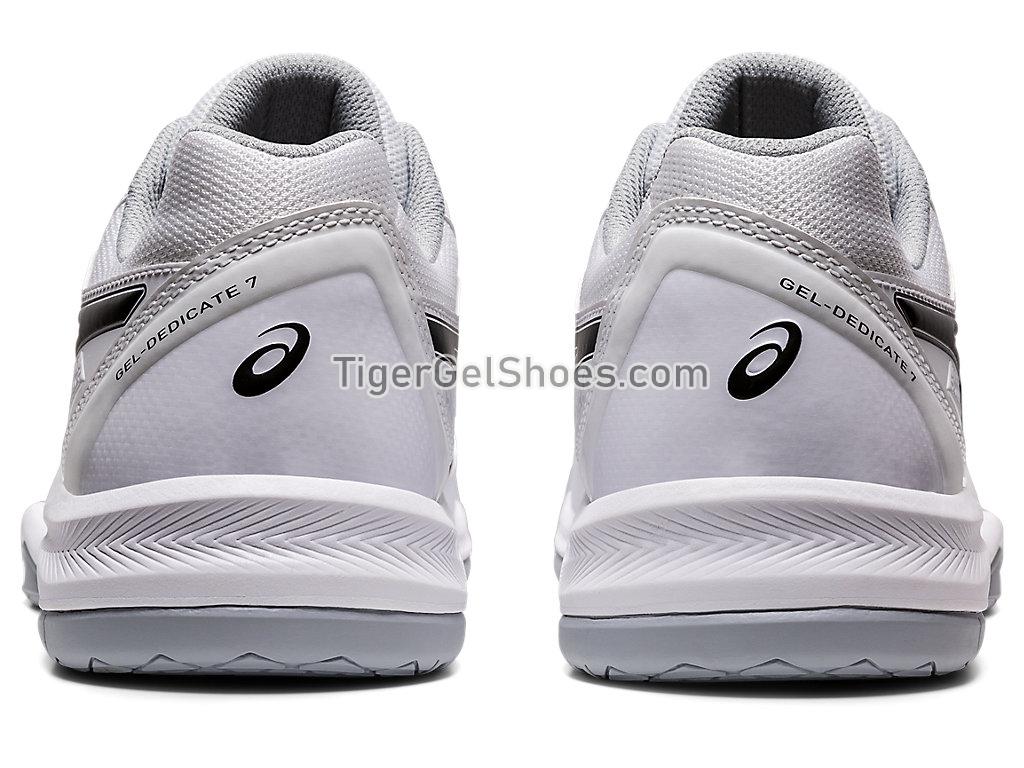 Asics GEL-DEDICATE 7 White/Black 1041A223-100 Mens Tennis Shoes