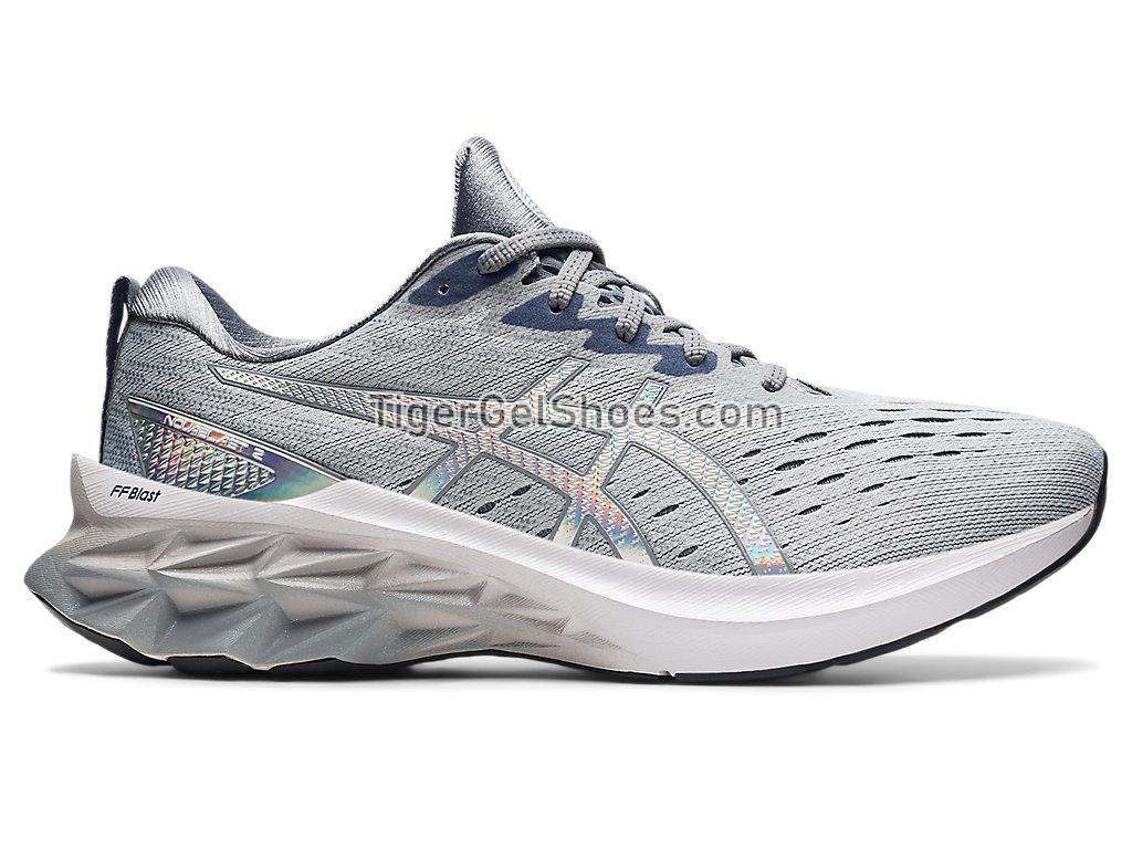 Asics NOVABLAST 2 PLATINUM Piedmont Grey/White 1011B289-020 Mens Running Shoes