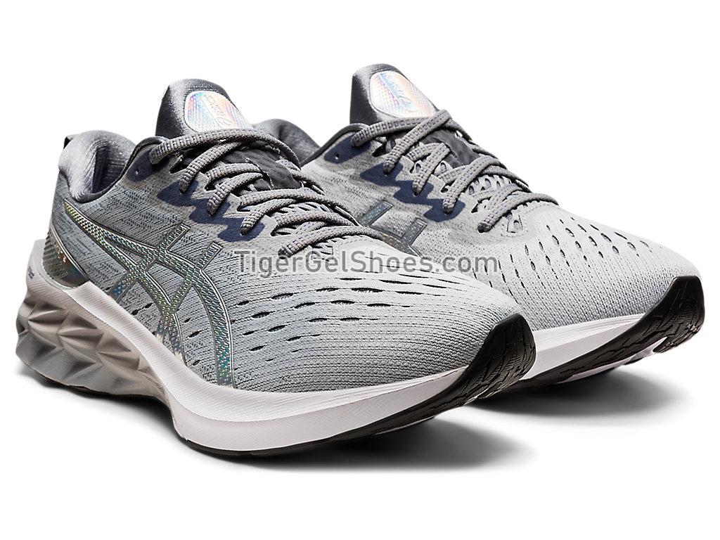 Asics NOVABLAST 2 PLATINUM Piedmont Grey/White 1011B289-020 Mens Running Shoes