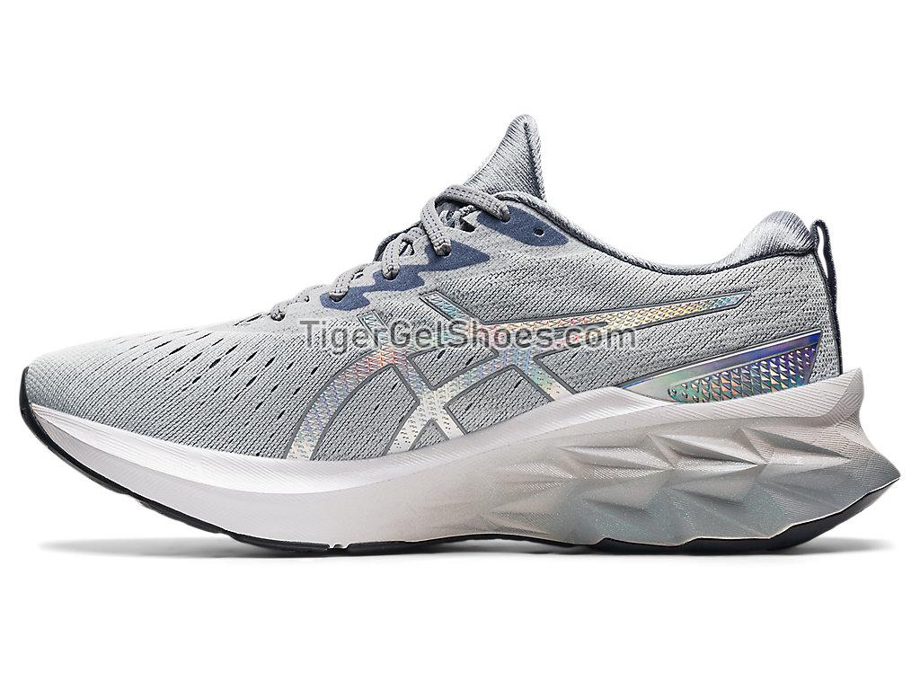 Asics NOVABLAST 2 PLATINUM Piedmont Grey/White 1011B289-020 Mens Running Shoes