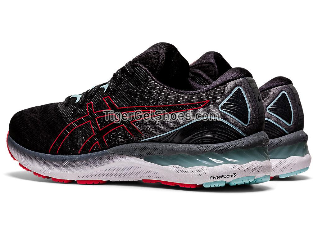Asics GEL-NIMBUS 23 (2E) Black/Electric Red 1011B006-007 Mens Running Shoes