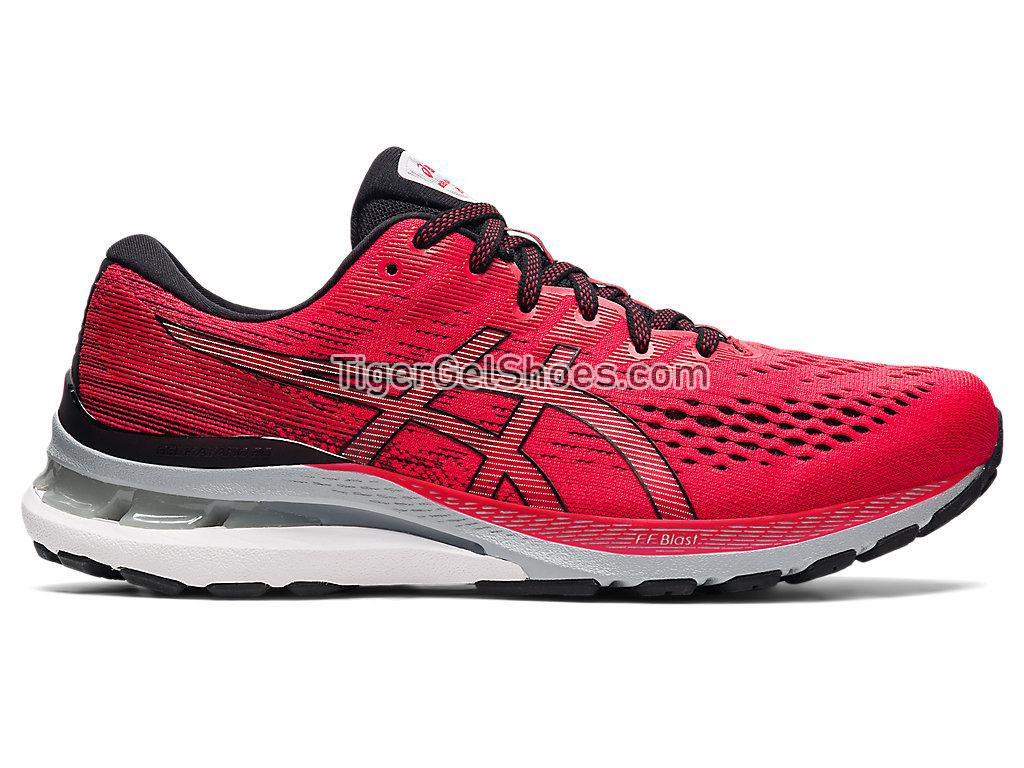 Asics GEL-KAYANO 28 Electric Red/Black 1011B189-600 Mens Running Shoes