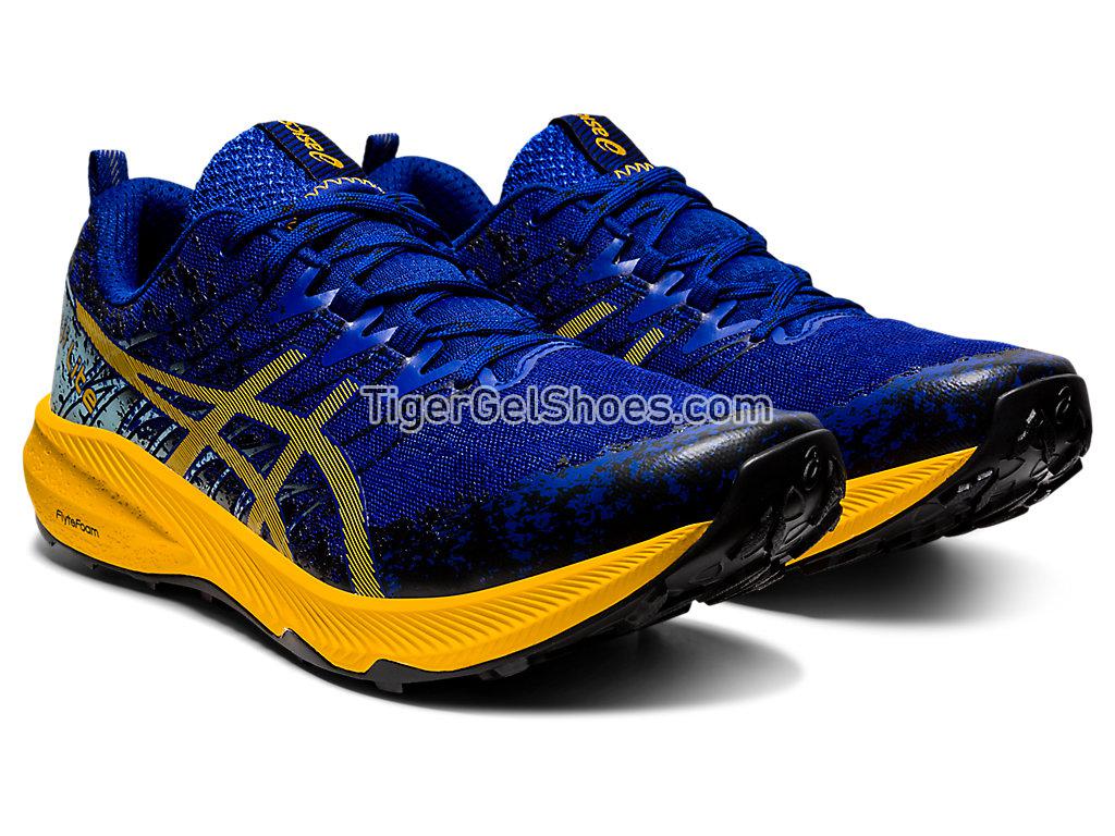 Asics FUJI LITE 2 Monaco Blue/Sunflower 1011B209-400 Mens Trail Running Shoes