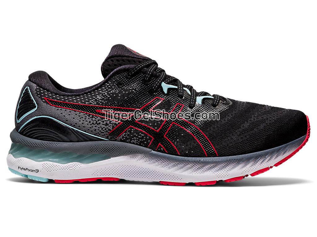 Asics GEL-NIMBUS 23 Black/Electric Red 1011B004-007 Mens Running Shoes