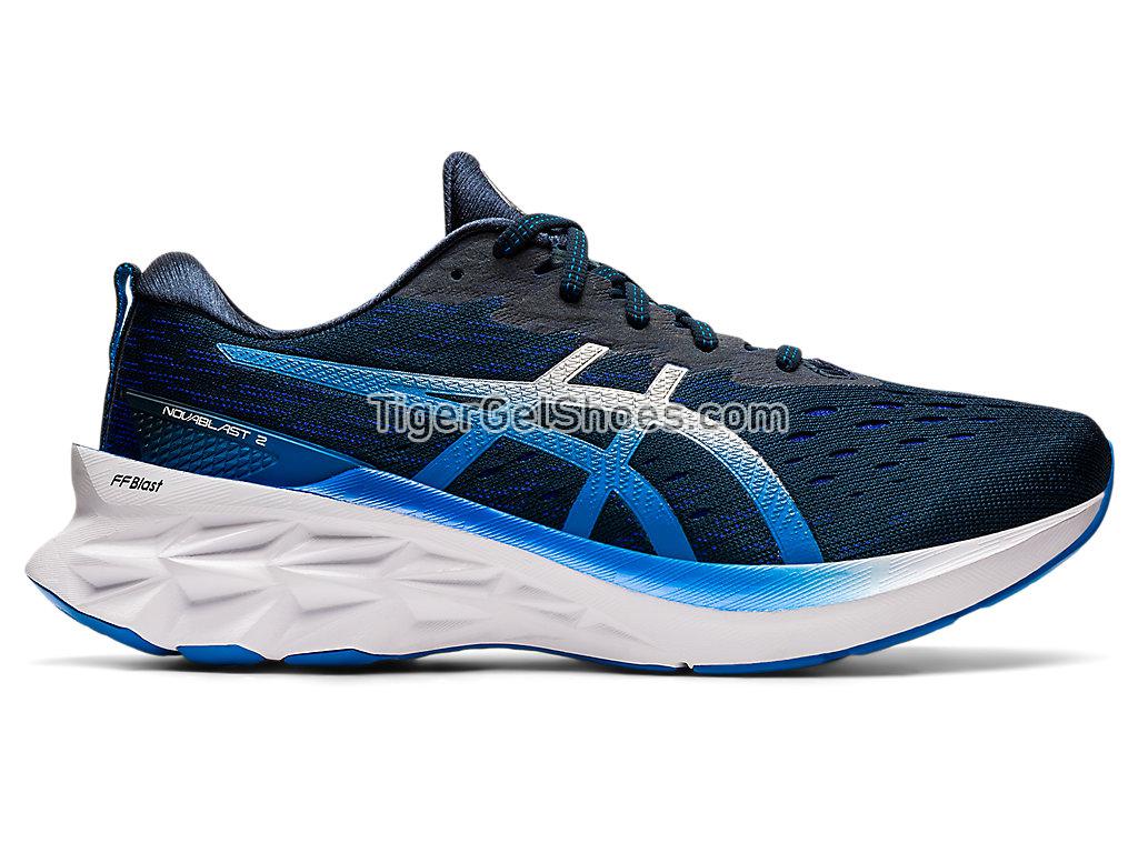 Asics NOVABLAST 2 French Blue/Pure Silver 1011B192-401 Mens Running Shoes