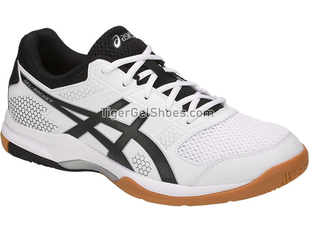 Asics GEL-Rocket 8 White/Black/Silver B706Y-0190 Mens Multi-Court Shoes
