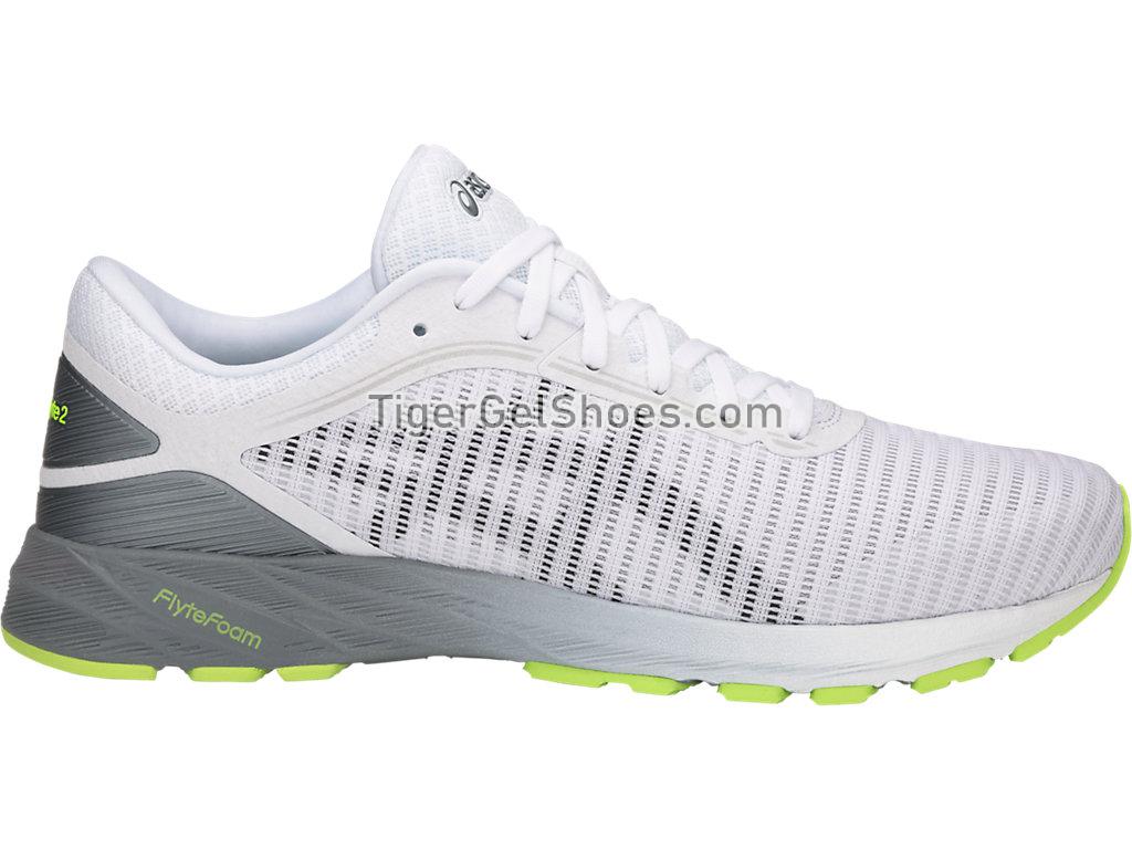 Asics DynaFlyte 2 White/Black/Stone Grey T7D0N-0190 Mens Running Shoes