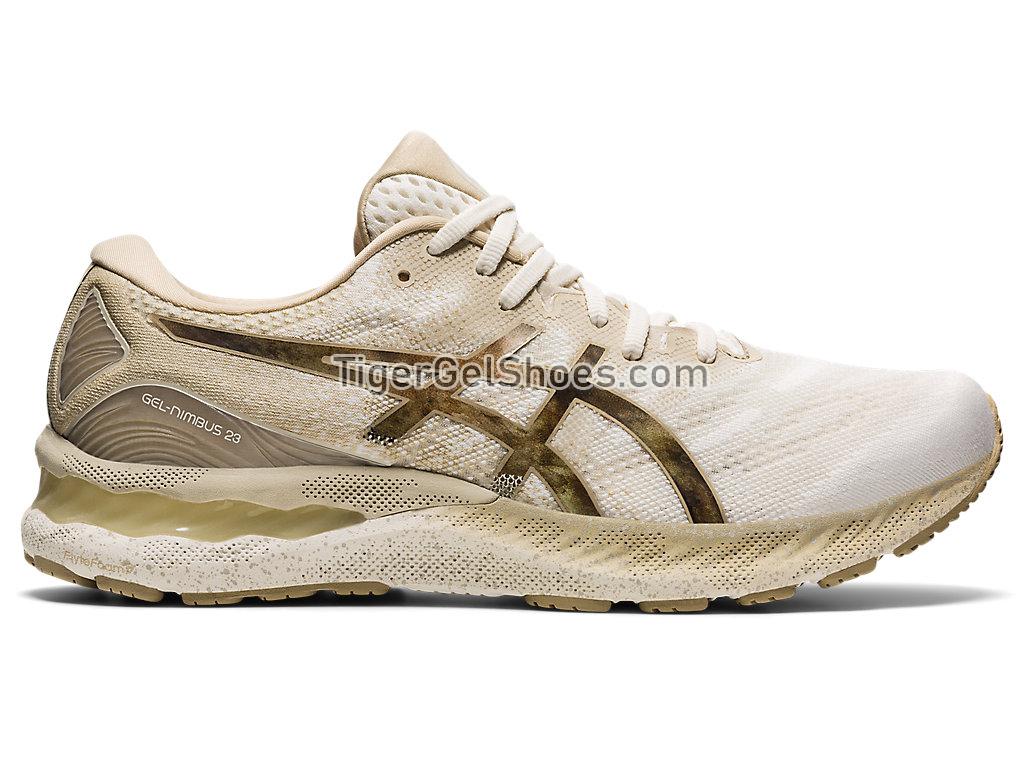 Asics GEL-NIMBUS 23 Cream/Putty 1011B160-101 Mens Running Shoes