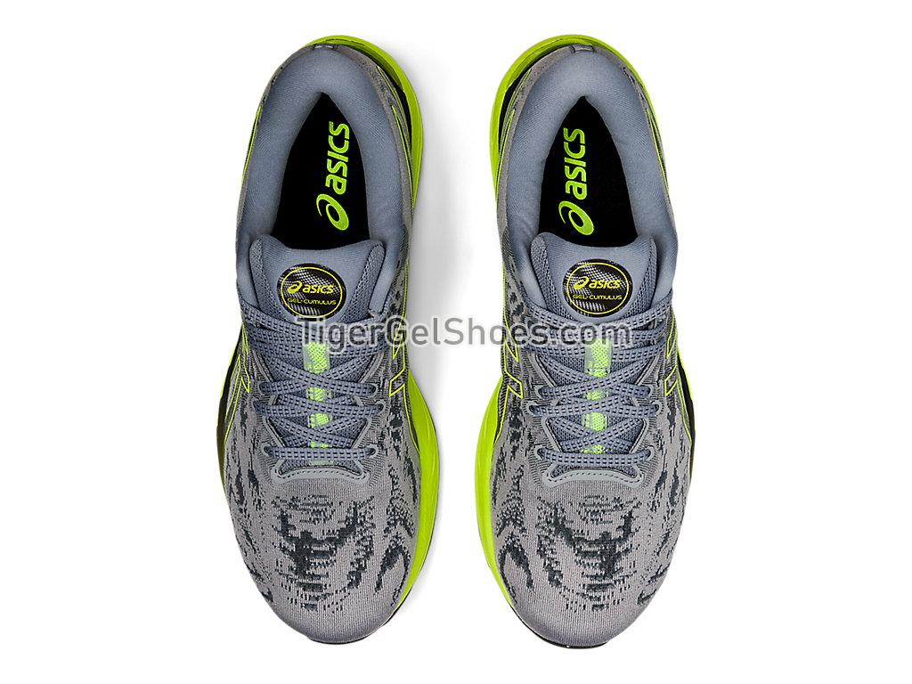 Asics GEL-CUMULUS 23 Sheet Rock/Hazard Green 1011B012-021 Mens Running Shoes