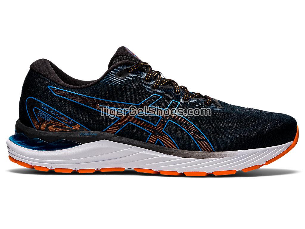 Asics GEL-CUMULUS 23 (2E) Black/Reborn Blue 1011B014-003 Mens Running Shoes