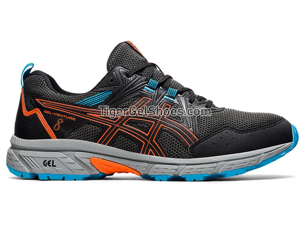 Asics GEL-VENTURE 8 Black/Marigold Orange 1011A824-005 Mens Trail Running Shoes