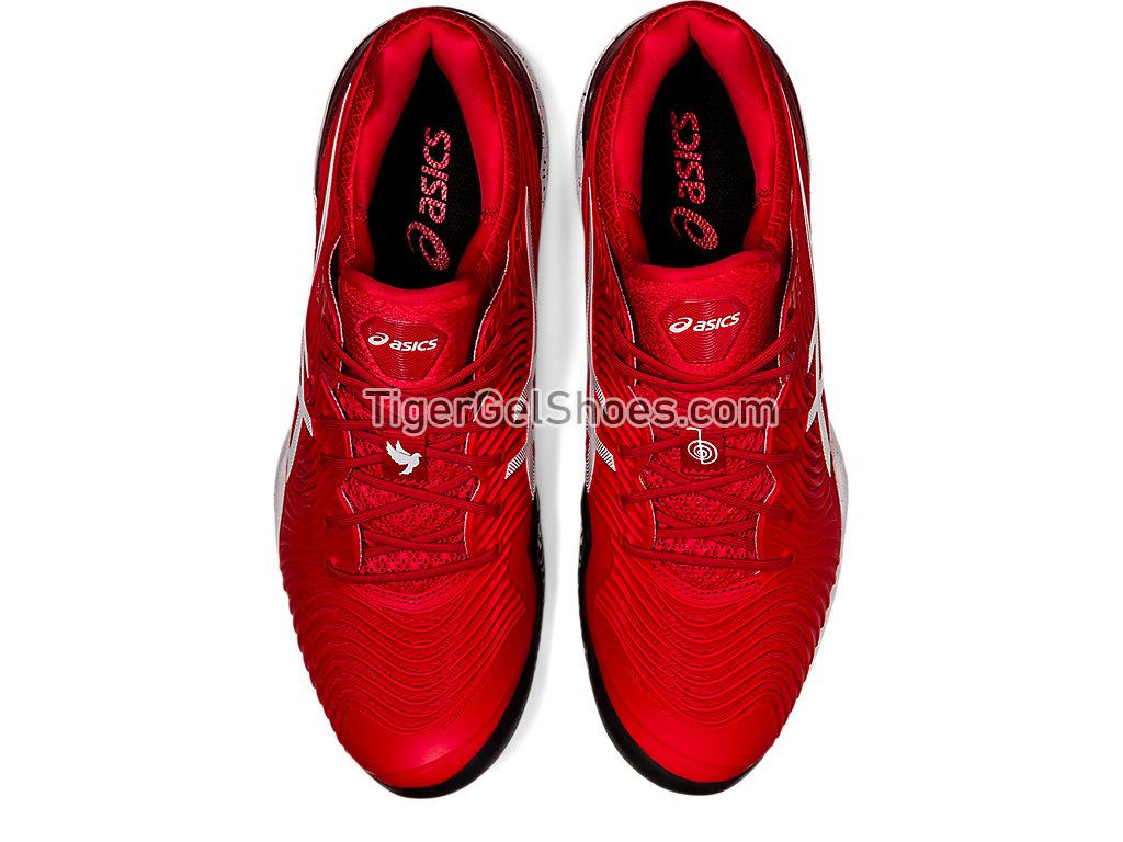 Asics COURT FF NOVAK LE Classic Red/White 1041A275-960 Mens Tennis Shoes