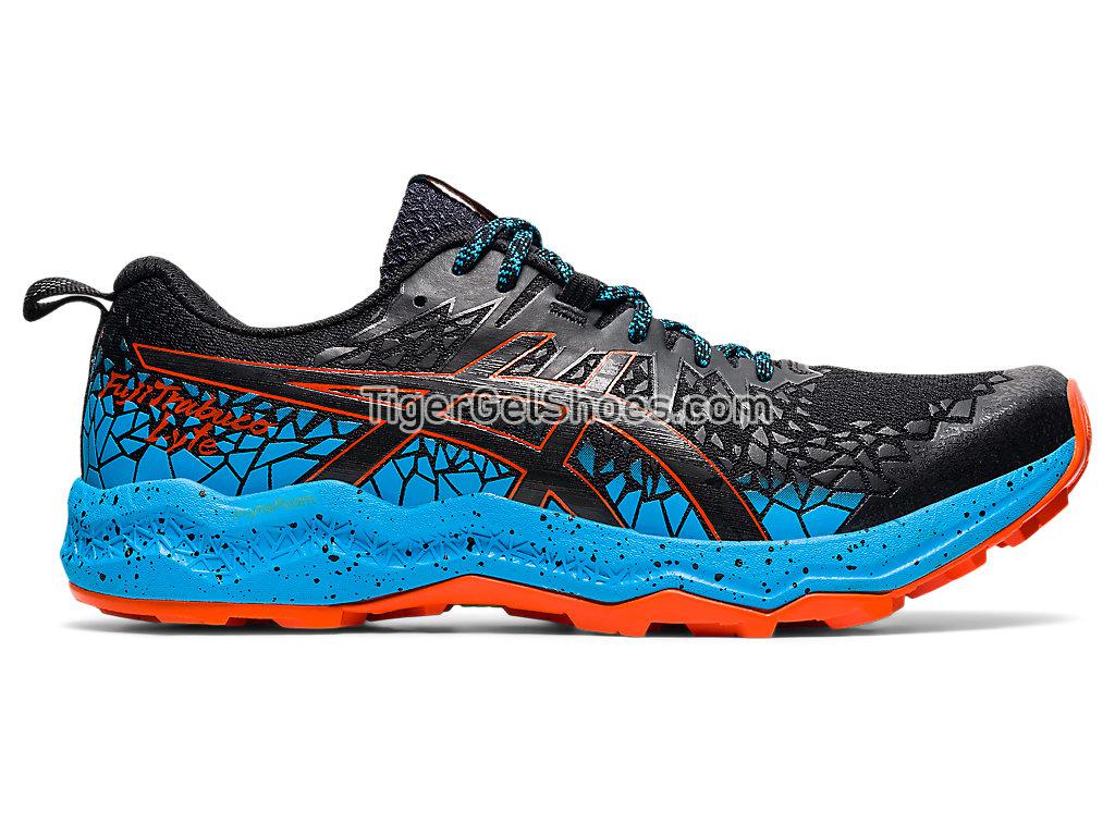 Asics FujiTrabuco Lyte Black/Digital Aqua 1011A700-003 Mens Trail Running Shoes