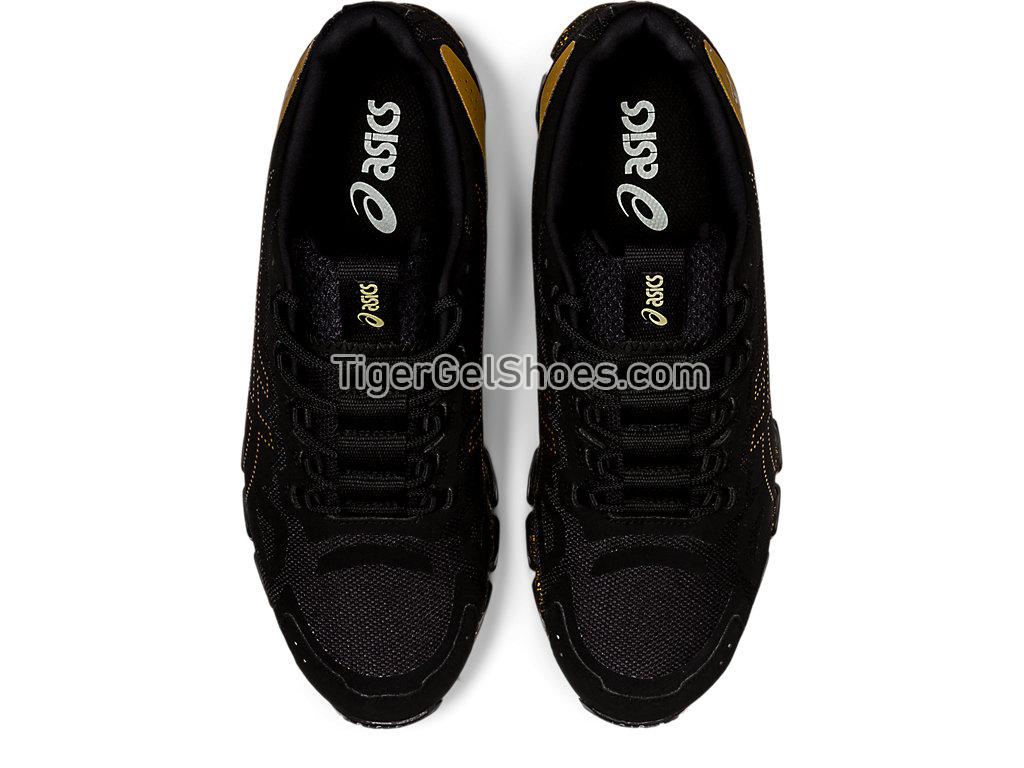 Asics GEL-QUANTUM 360 6 Black/Pure Gold 1201A277-001 GEL Mens Womens Shoes
