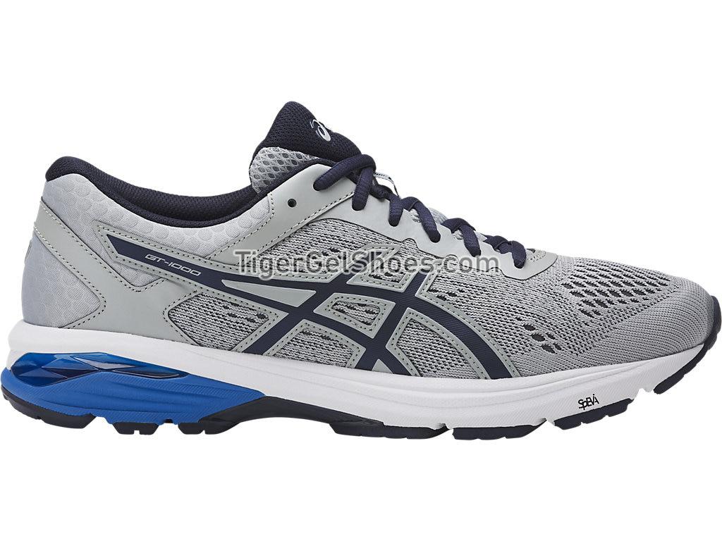 Asics GT-1000 6 (2E) Mid Grey/Peacoat/Directoire Blue T7B0N-9658 Mens Running Shoes