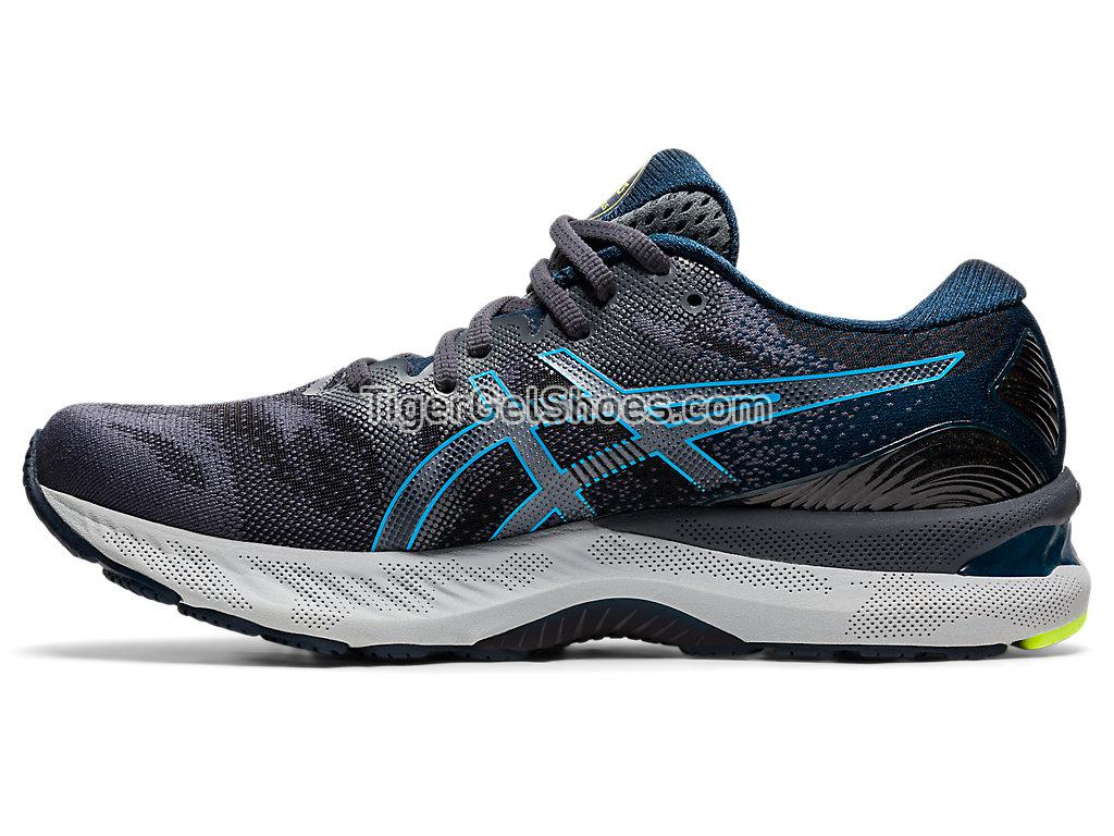 Asics GEL-NIMBUS 23 (4E) Carrier Grey/Digital Aqua 1011B005-020 Mens Running Shoes