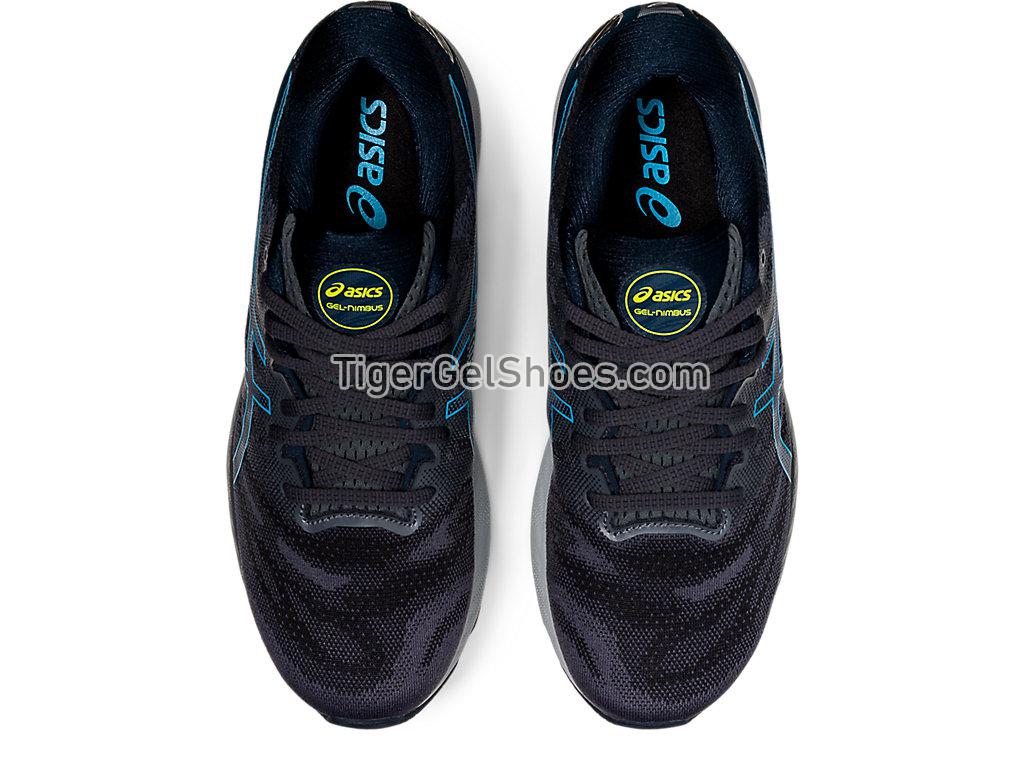 Asics GEL-NIMBUS 23 (4E) Carrier Grey/Digital Aqua 1011B005-020 Mens Running Shoes
