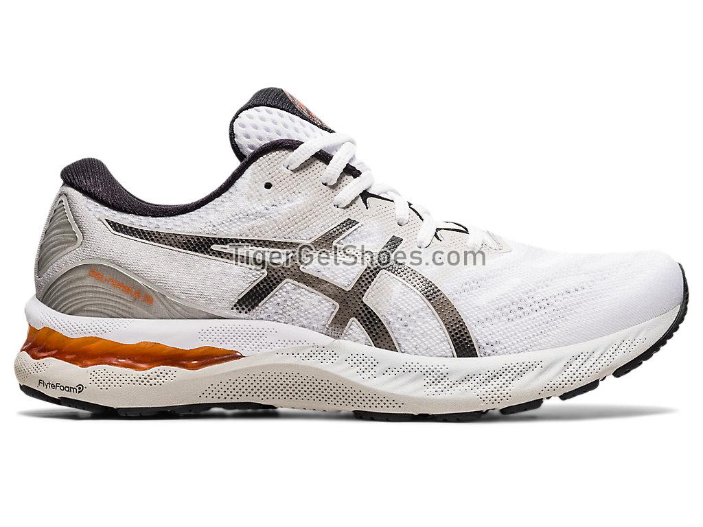 Asics GEL-NIMBUS 23 White/Oyster Grey 1011B004-100 Mens Running Shoes