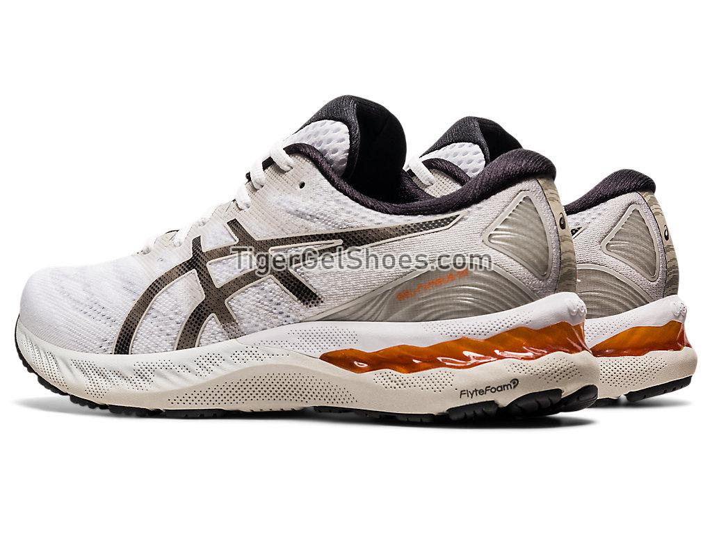 Asics GEL-NIMBUS 23 White/Oyster Grey 1011B004-100 Mens Running Shoes