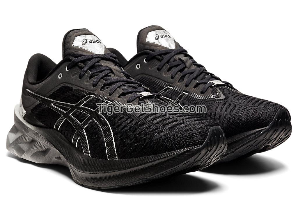 Asics NOVABLAST PLATINUM Black/Pure Silver 1011B157-001 Mens Running Shoes